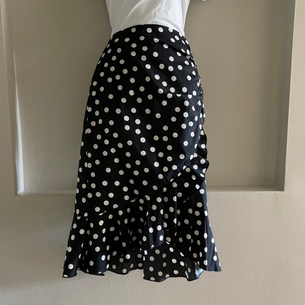 White House Black Market Printed Poplin Skirt